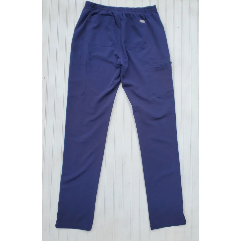 FIGS Technical Collection Navy Blue Scrub Pants Mens Small Tall Drawstring